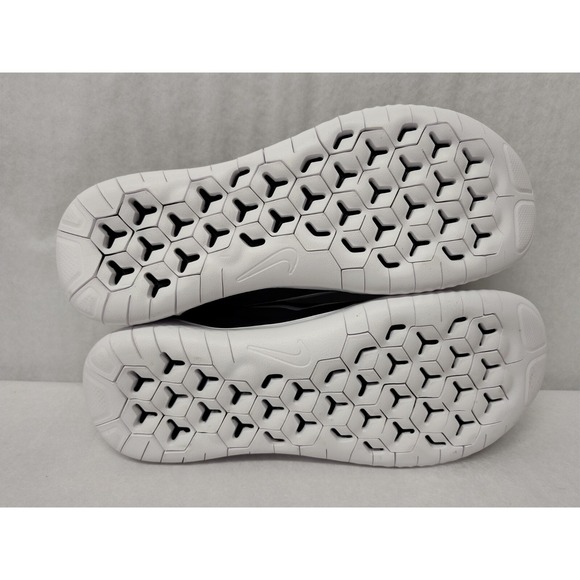 Nike Men\'s Free RN 2018 Running‎ Shoes 942836-001 Black White Sz 7 main image 8